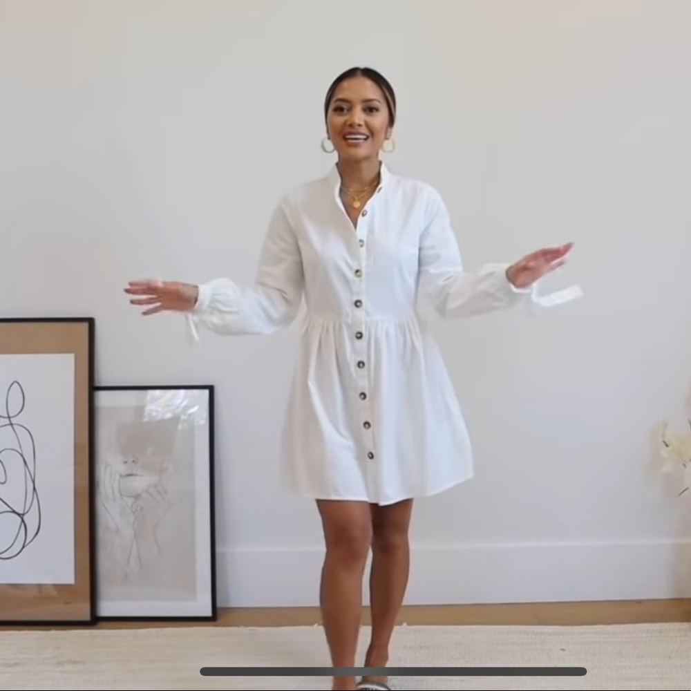 Missguided Shirt Smock Button Down Dress